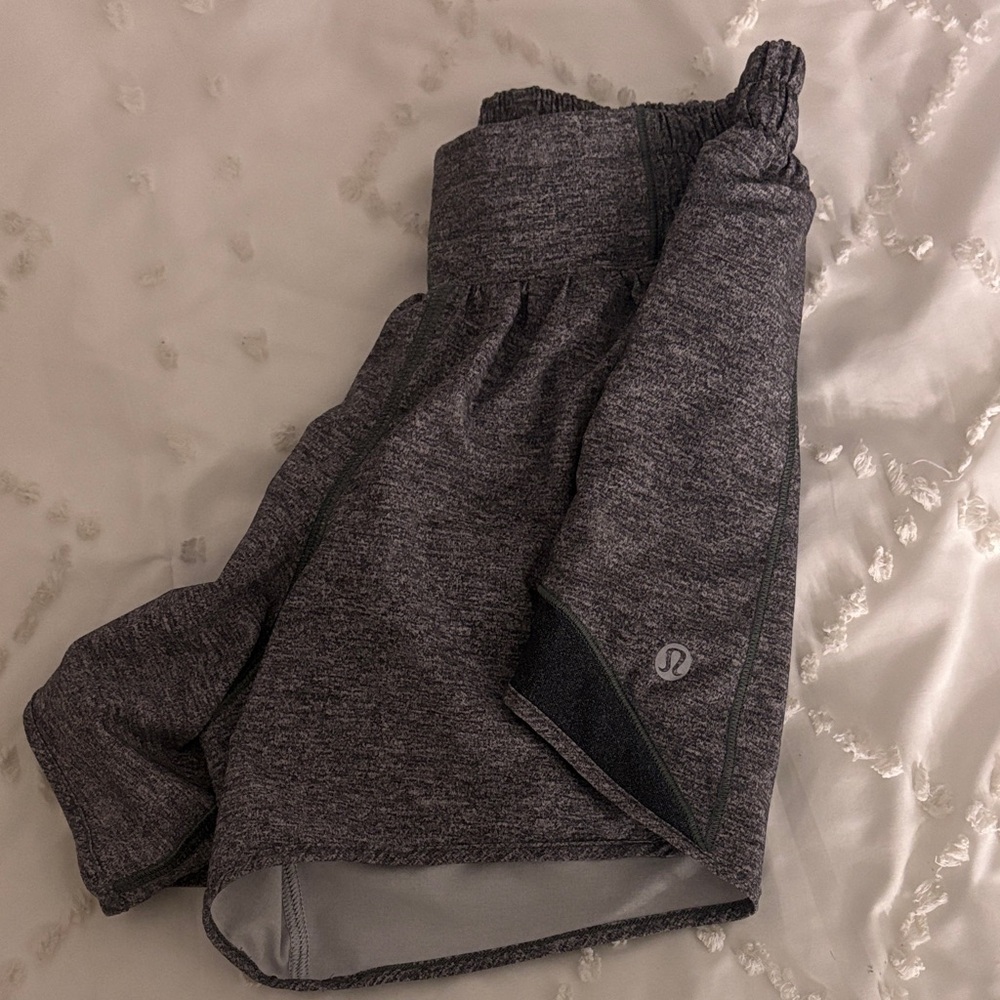 Lululemon Grey Hotty Hot Shorts 4 inch